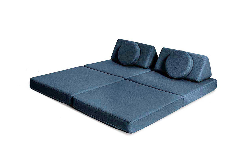 Shappy Play Sofa Ultra Plush Navy Blue