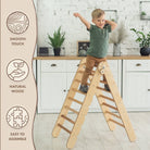 Montessori Triangle Ladder - Handmade Climber for Kids 1-7 y.o. - Goodevas